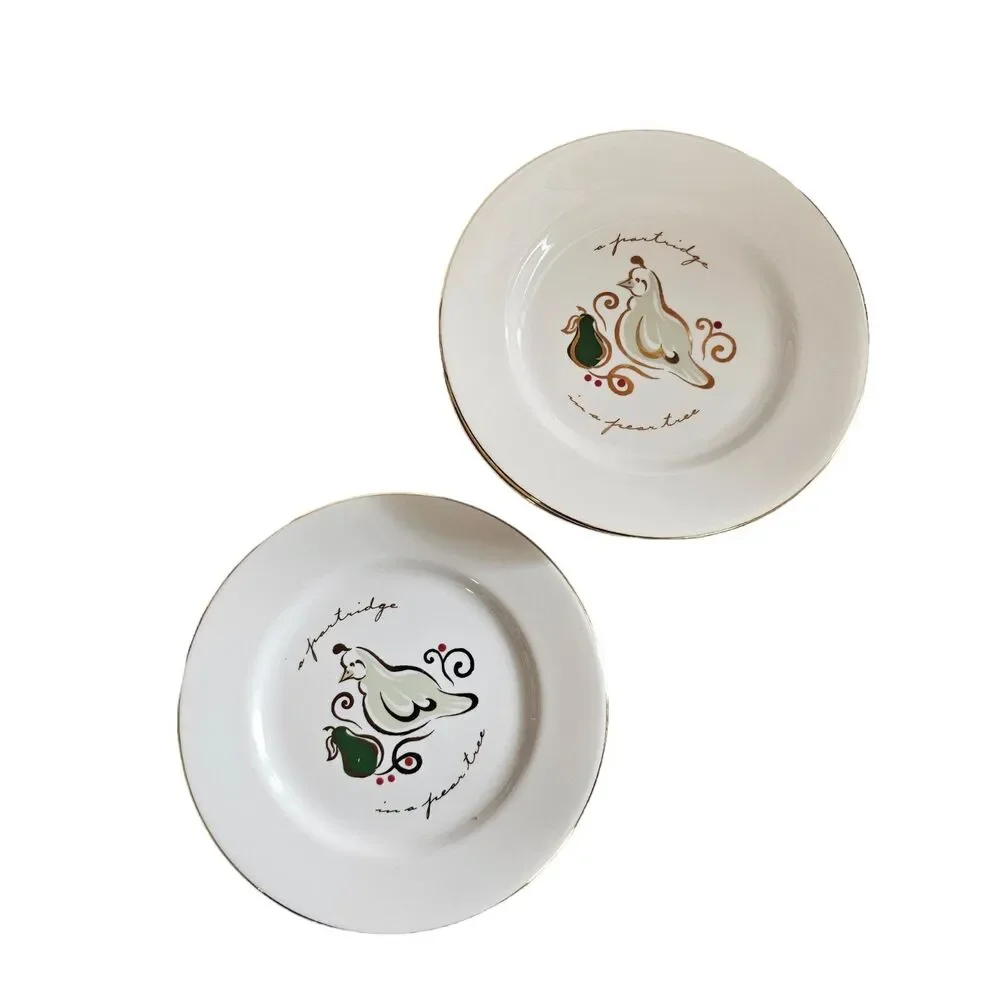 Pier 1 Plate 12 Days Of Christmas Partridge In A‎ Pear Tree